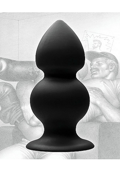 Ciężki Silikonowy korek analny - Weighted Silicone Anal Plug-Black - czarny TF1373