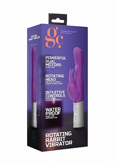 Wibrator KRÓLICZEK stymulacja ŁECHTACZKI  punkt G - Rotating Rabbit Vibrator - Purple
