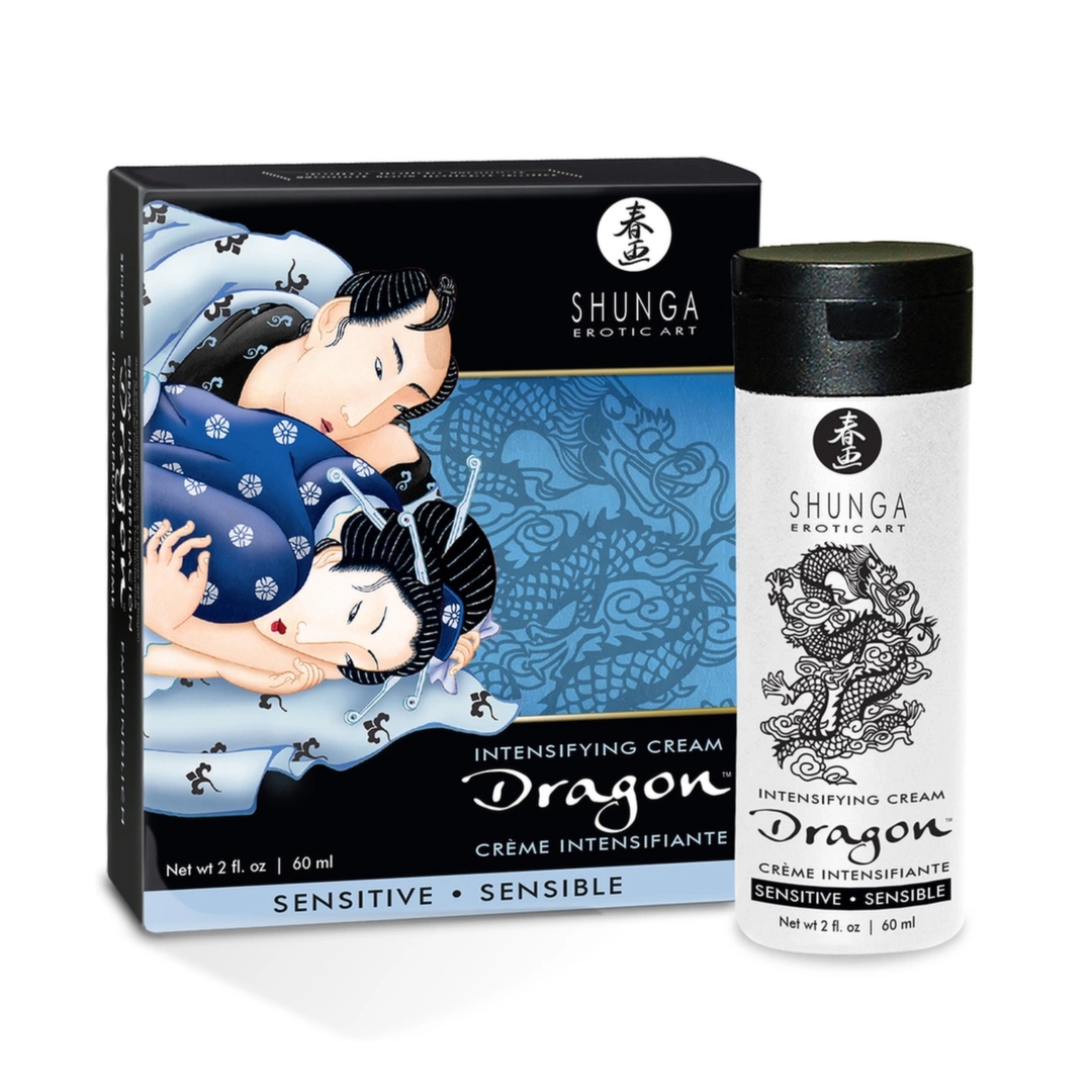 Shunga Dragon Cream Sensitive 60 ml krem intymny dla par, łagodna formuła z ekstraktami roślinnymi