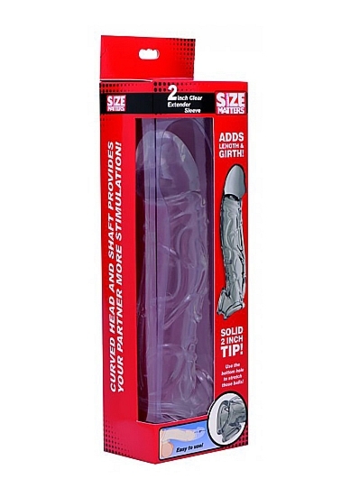 Nakładka na penisa 2 Inch - 2 Inch Clear Extender Sleeve - Transparent