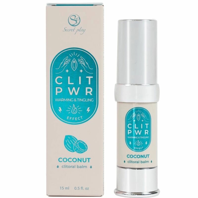 Secret Play Clit Pwr kokosowy balsam pielęgnacyjny 15ml – naturalny olej kokosowy, airless
