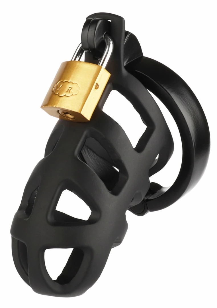 Mr. Steel Brutal Chastity Cage stalowa klatka z wentylacją i zamkiem, ergonomiczna