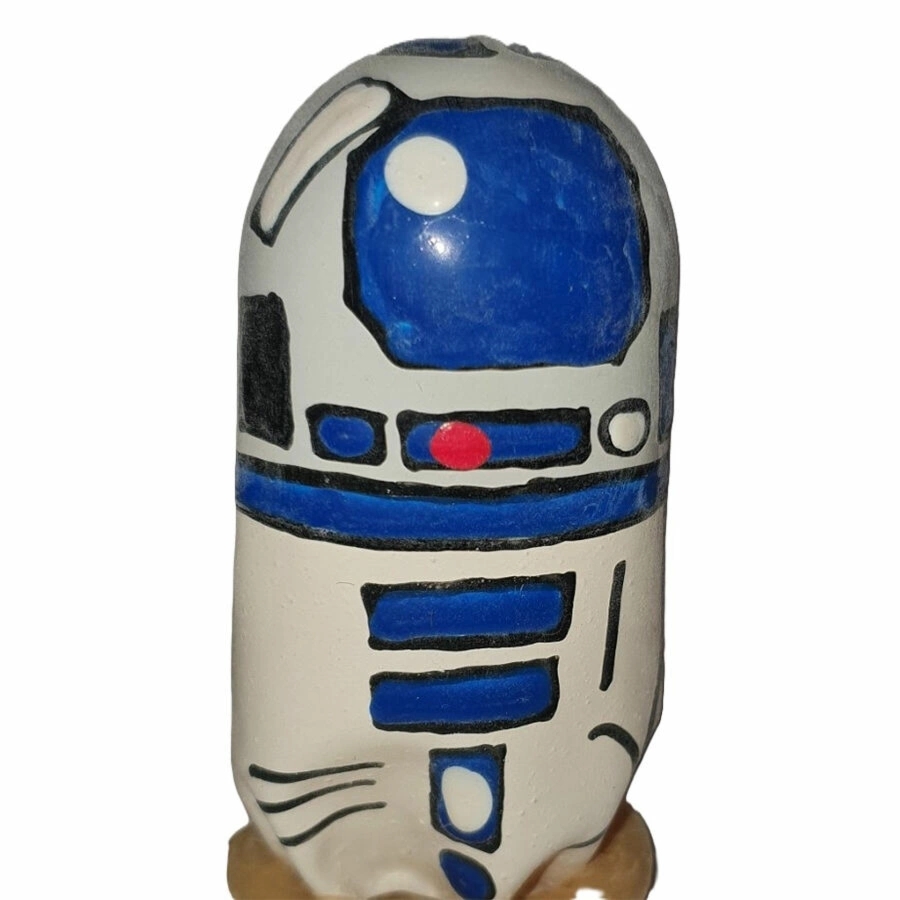 Condomerie Robot XL artystyczny model prezerwatywy ręcznie malowany, dekoracyjny