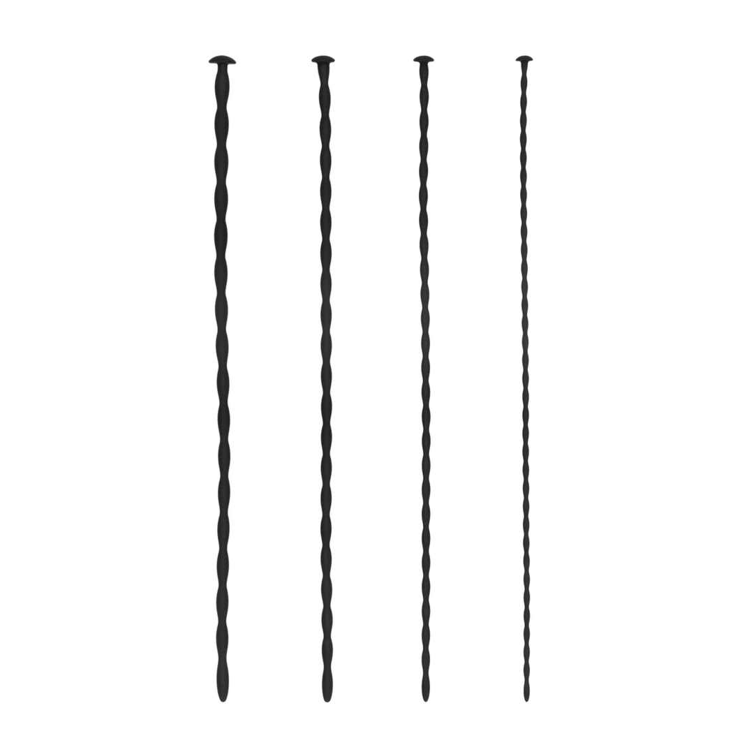 Ouch! by Shots Zestaw silikonowych spiralnych zaślepek – 4 rozmiary, 30 cm