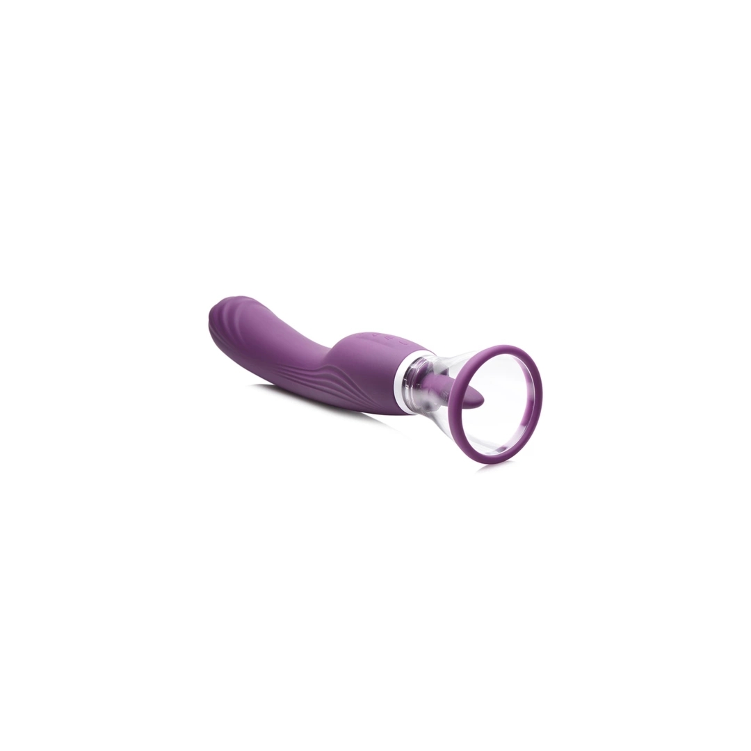 XR Brands Lickgasm wielofunkcyjny model z funkcją ssania i lizania, 8 trybow, silikon