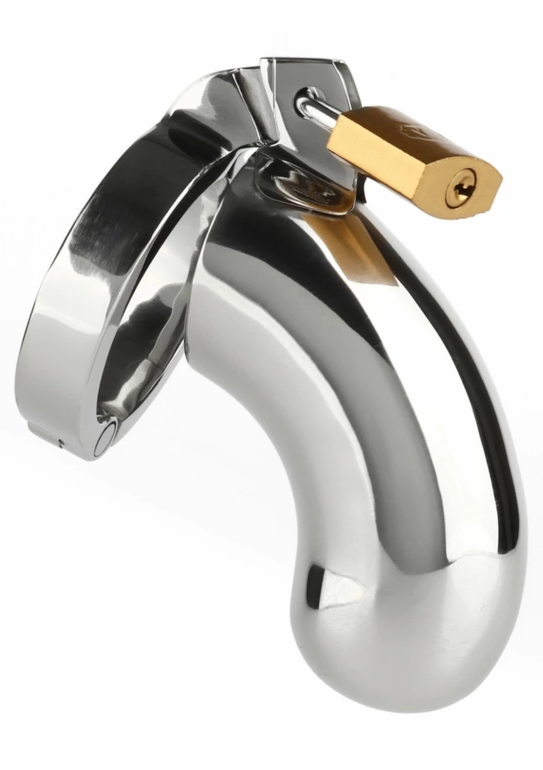 The Brig Male Chastity Device stalowy system zabezpieczający M/L, wentylowany