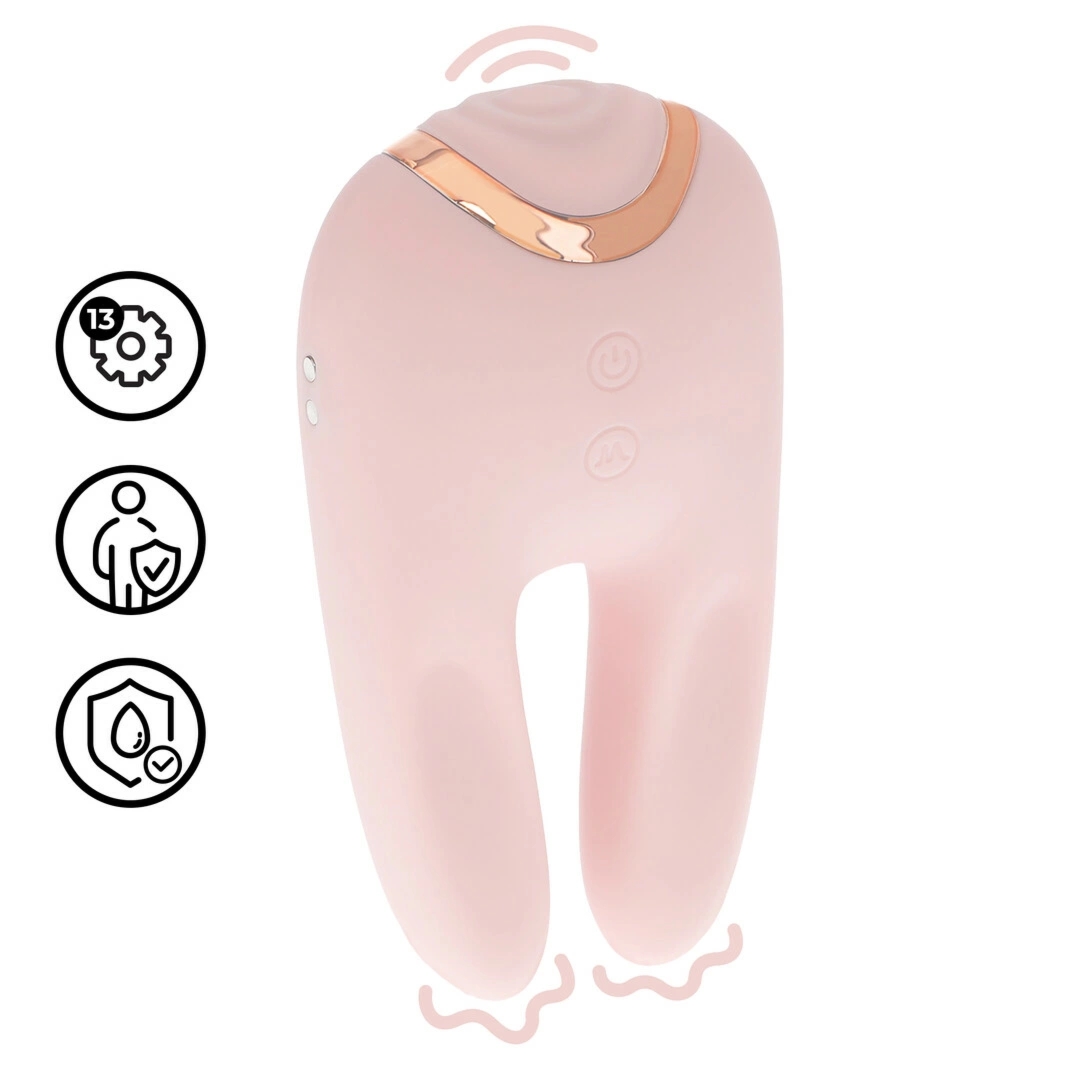 Shots Bonnie Double-ended Tapping Vibrator różowy – 13 trybów, dwustronny model
