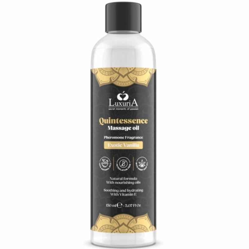 Intimateline Luxuria Olejek do Masażu Wanilia Egzotyczna 150ml Naturalny, Z Olejem Konopnym