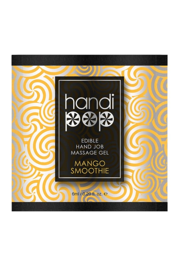 Sensuva HandiPop żel do masażu dłoni jadalny Mango Smoothie 6 ml, egzotyczny smak