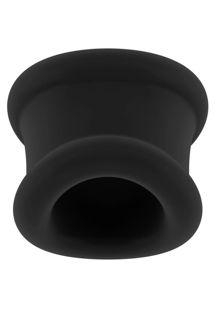 Shots Toys Pasek regulowany z kulką No.46, elastyczny TPE, czarny, uniwersalny rozmiar