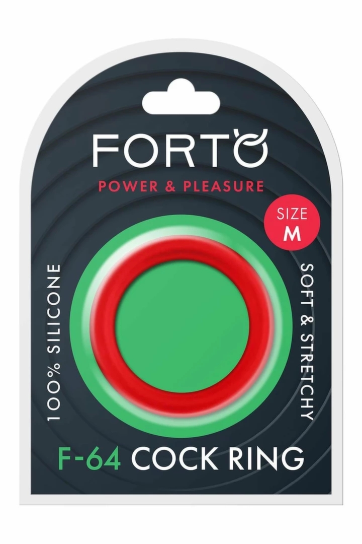 FORTO F-64 Pierścień Silikonowy 45mm szeroki Medium czerwony, elastyczny