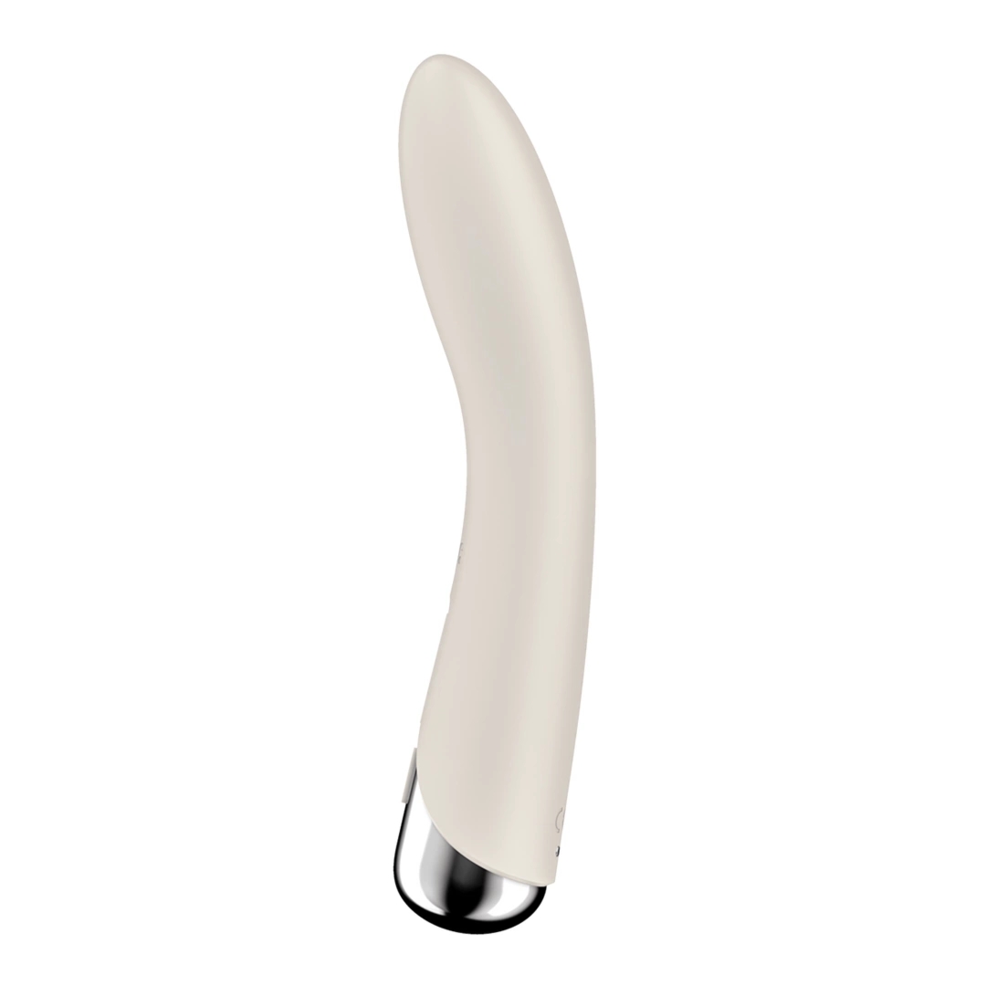 Satisfyer Vibe 1 – nowoczesny zakrzywiony model z obrotową główką, silikon medyczny