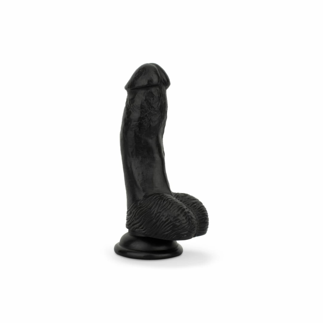 EasyToys Model Anatomiczny z Przyssawką 12 cm Czarny – elastyczny, realistyczny kształt