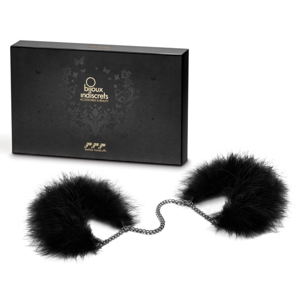 SexShop - Bijoux Indiscrets Za Za Zu Feather Handcuffs – Kajdanki z piórek