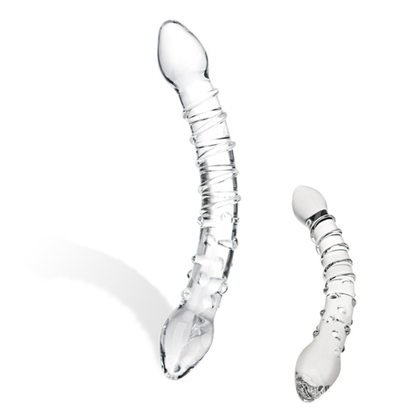 SexShop - Dildo szklane - Glas Double Trouble Glass Dildo