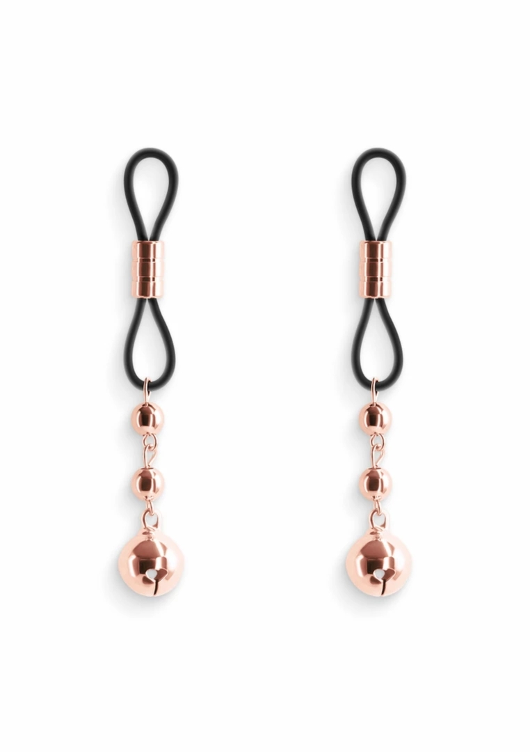 NS Novelties Nipple Clamps D1 regulowane zaciski metalowe z silikonowymi końcówkami