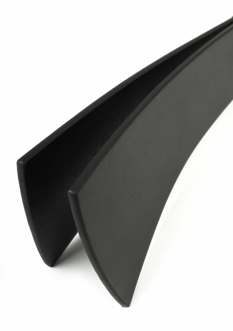 Hidden Desire Genuine Leather Split Slapper skórzany model z podwójną końcówką, czarny