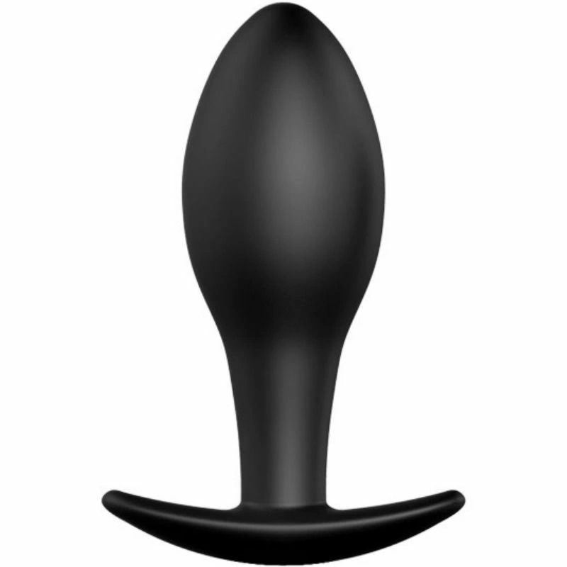 Pretty Love Korek anatomiczny silikonowy kotwica 8,5cm czarny medyczny
