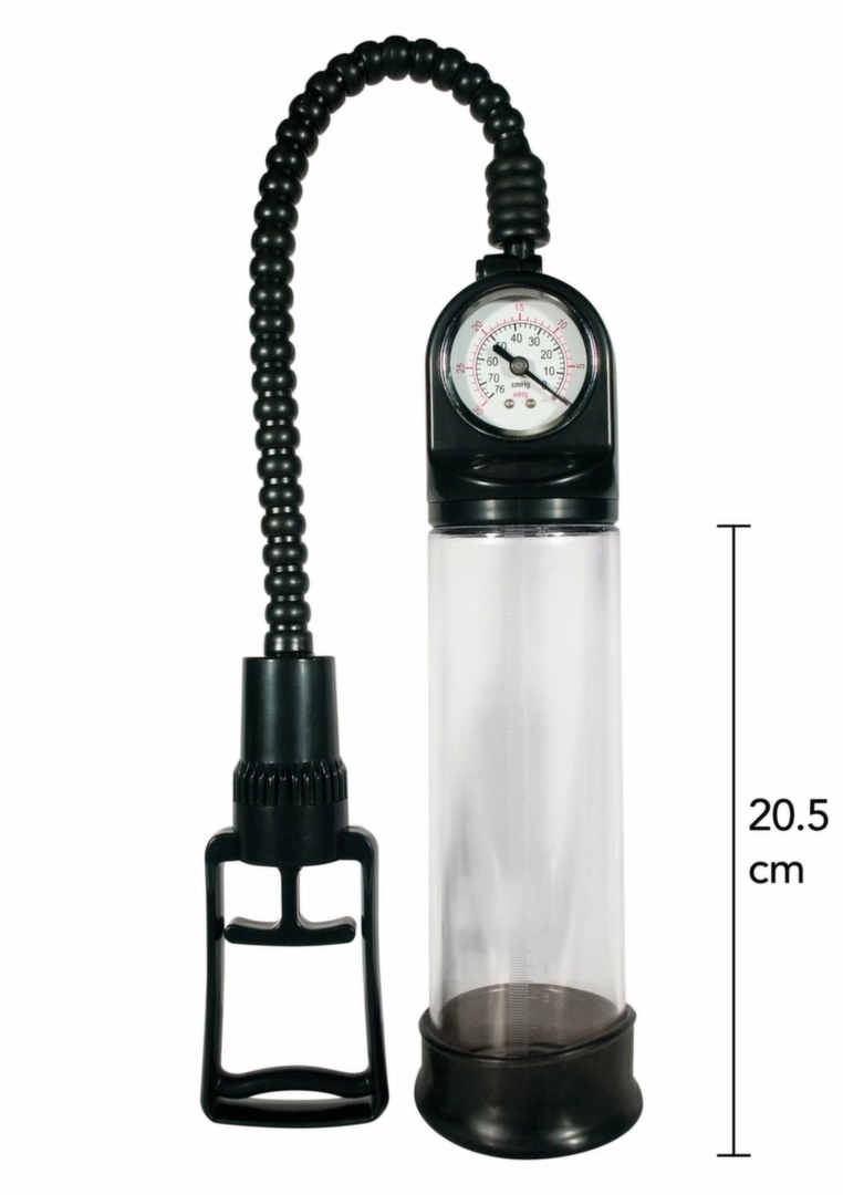 ToyJoy Pump Master zaawansowana pompa prożniowa z manometrem, transparentna, 20 cm