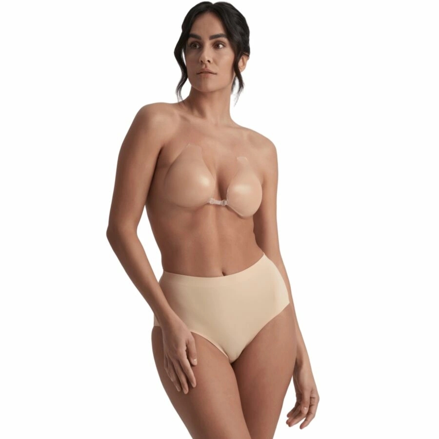 Bye Bra Silicone Cups Beżowe Cup C – samoprzylepne miseczki silikonowe, modelujące, wielorazowe