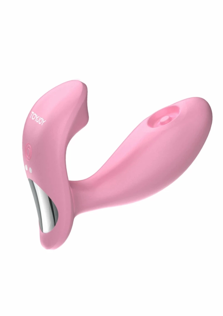 ToyJoy Flamingo Pulsating G-spot Vibrator L-kształtny model pulsujący, różowy, USB