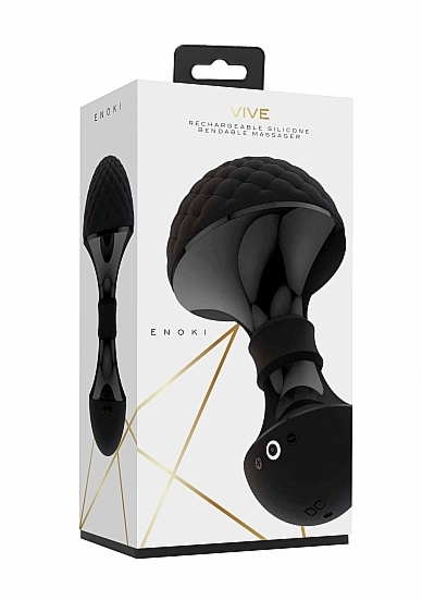 Luksusowy MASAŻER ŁECHTACZKI Enoki - Enoki - Bendable Massager - Black