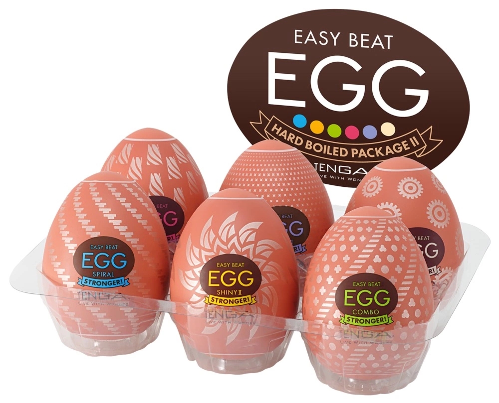 Tenga Egg HB Package II zestaw 6 elastycznych modeli intymnych, różne tekstury