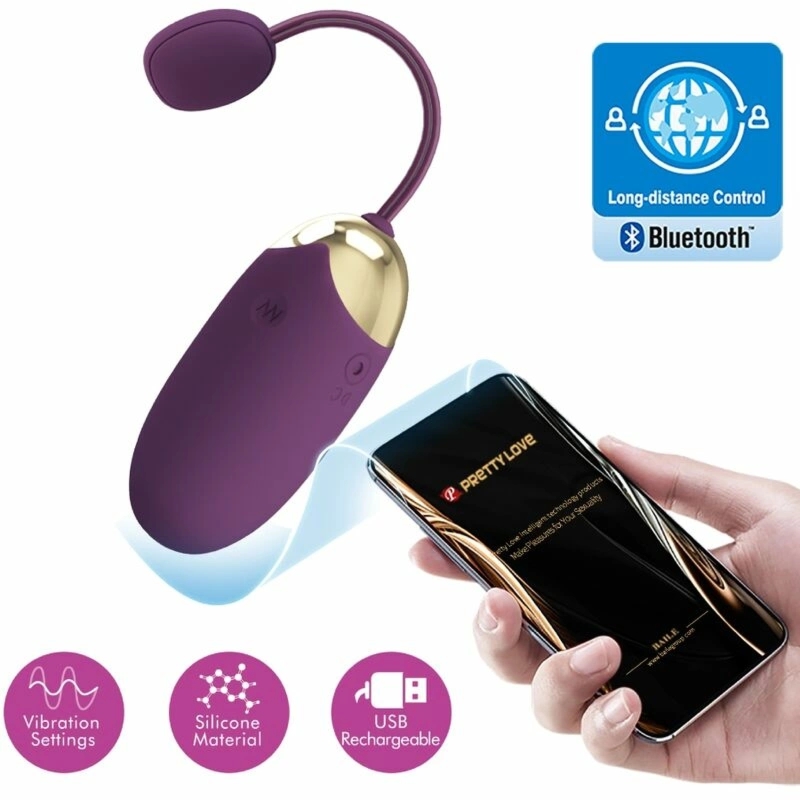 Pretty Love Abner APP Fioletowy System Intymny Bluetooth Aplikacja USB Wodoodporny