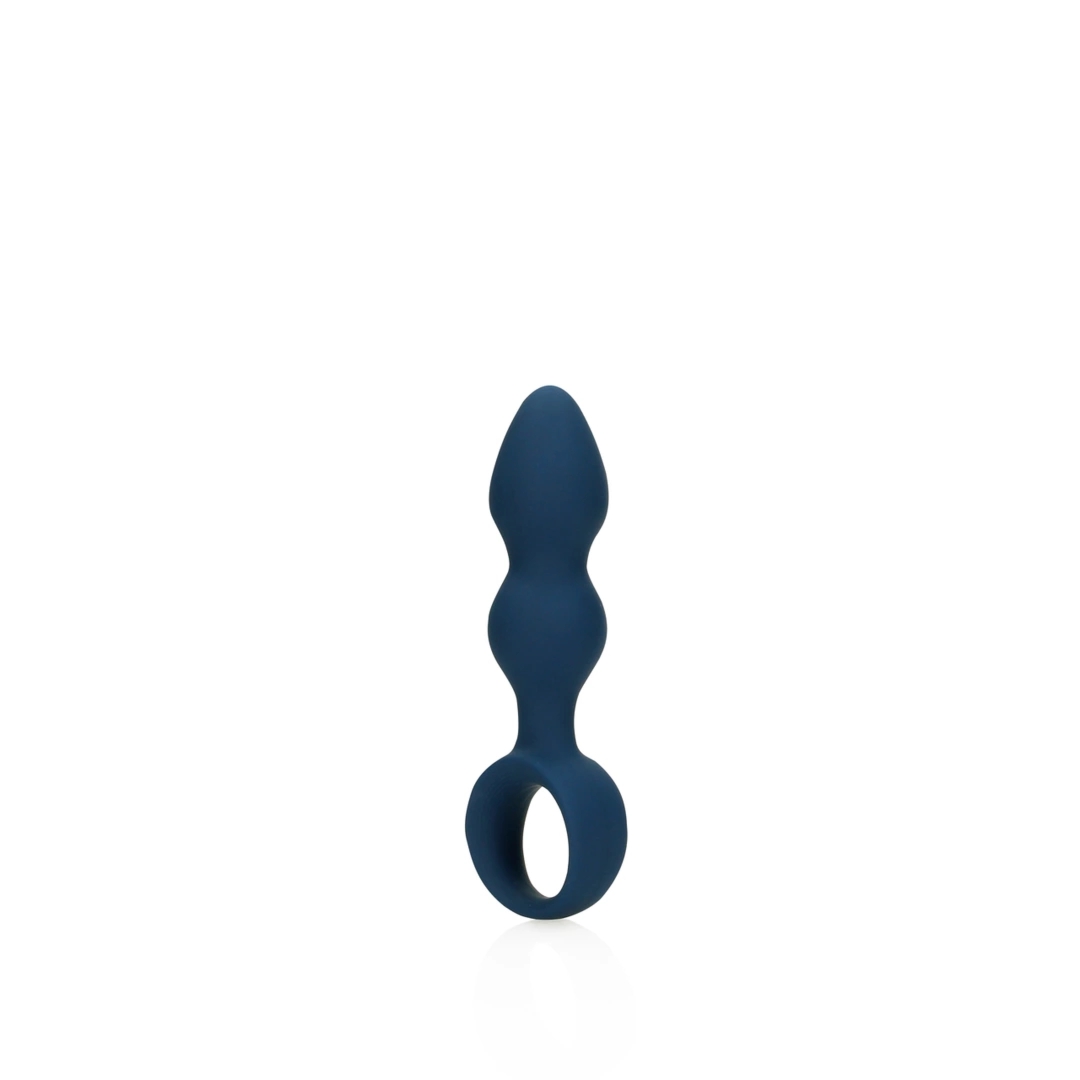Loveline Baltic Blue – mały korek anatomiczny, silikonowy, kształt łezki, błękitny