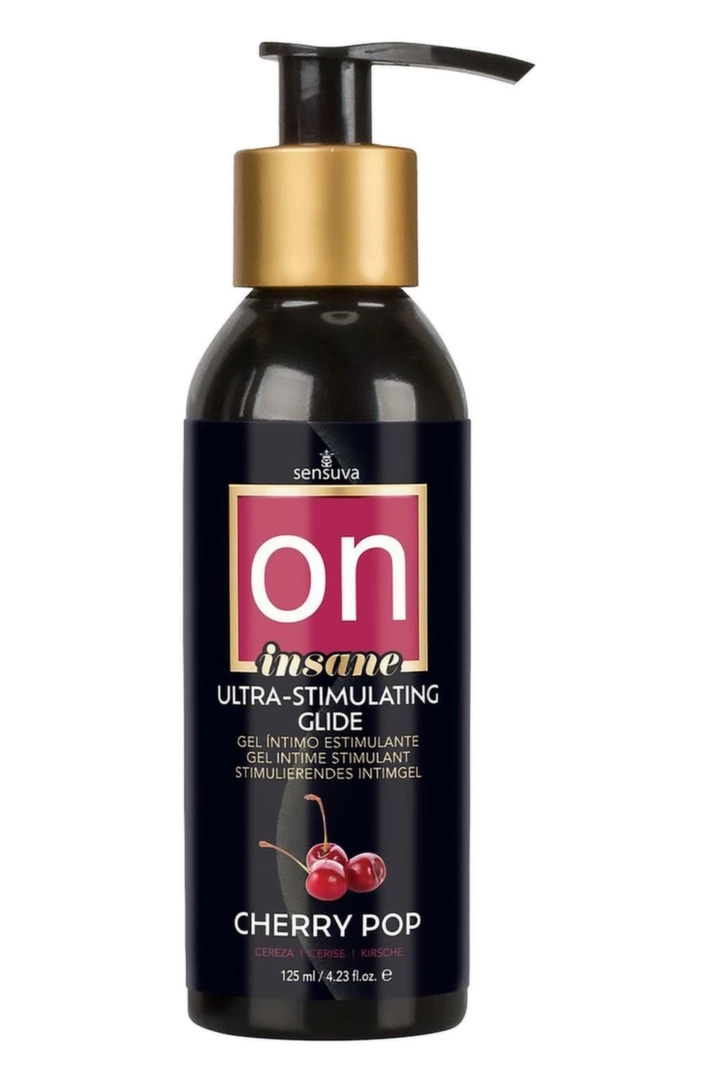 Sensuva ON Insane Ultra-Stimulating Personal Moisturizer Cherry Pop 125ml, żel nawilżający wiśniowy