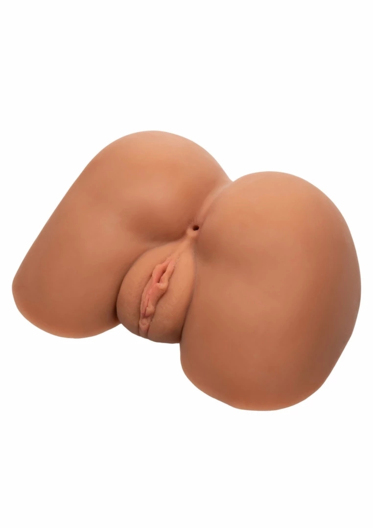 CalExotics Stroke It Life Size Ass – anatomiczny model intymny TPE, 3,2 kg, dwie komory