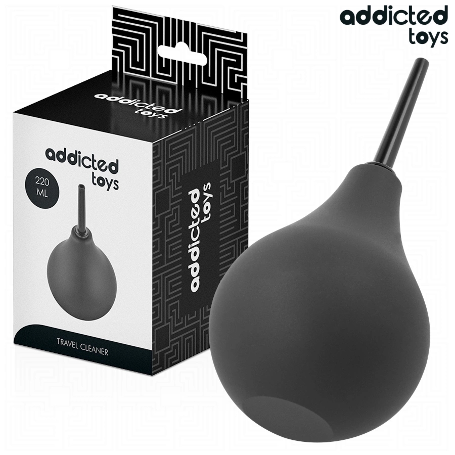 Addicted Toys Travel Cleaner L 220 ml – duża gruszka higieniczna podróżna, elastyczna, anatomiczna