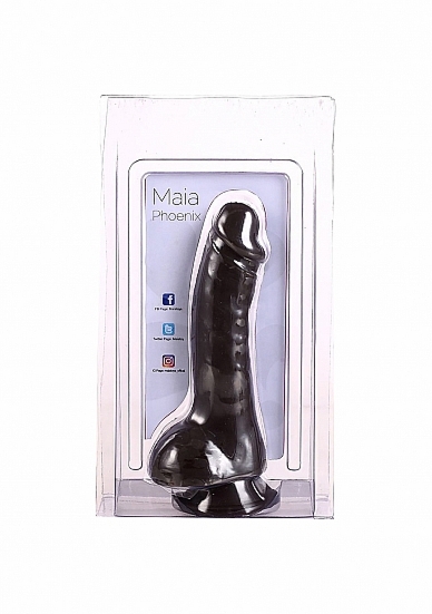 Phoenix - Realistyczne silikonowe dildo - Czarne JM-18304 - Phoenix - Black