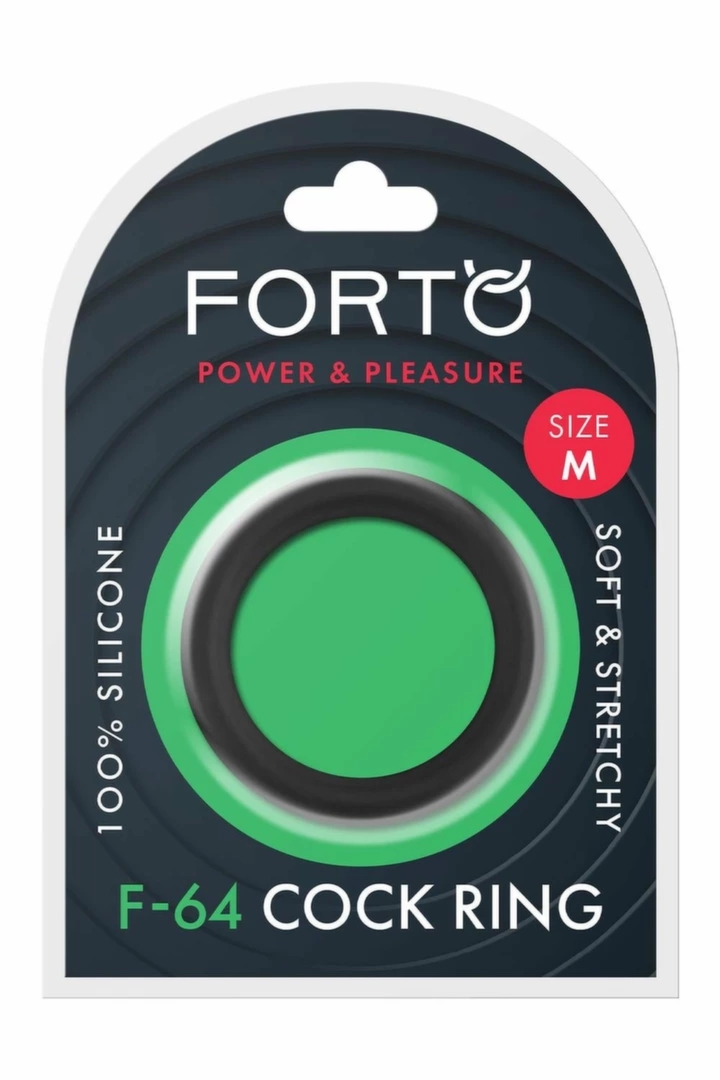 FORTO F-64 Pierścień silikonowy 45mm Medium czarny szeroki, elastyczny, anatomiczny