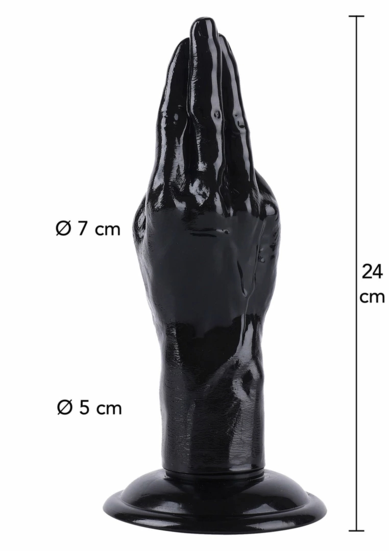 HIDDEN DESIRE Extreme Hand Fucker 24 cm model XXL, anatomiczny kształt, szeroka podstawa
