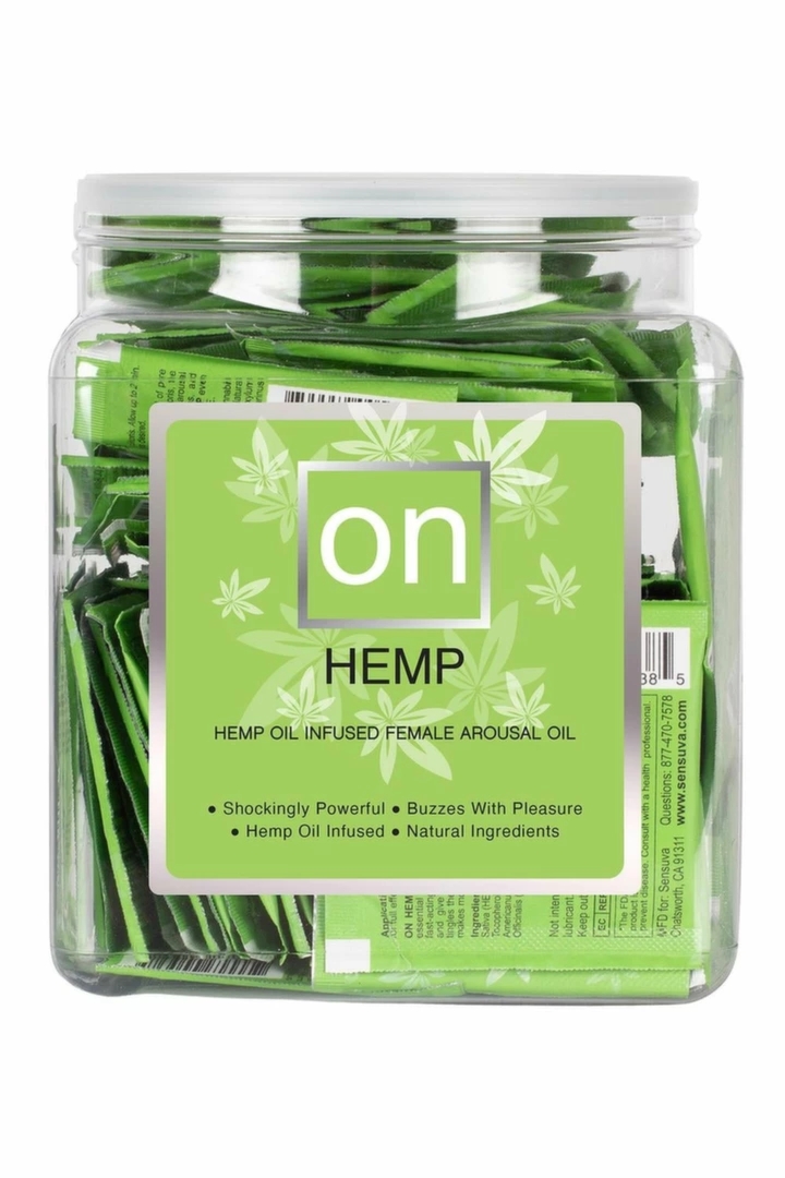 Sensuva ON Hemp Arousal Oil 75 ampułek jednorazowych z olejem konopnym, wegańska formuła