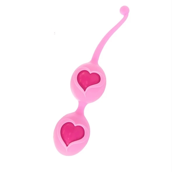 FeelzToys Desi Pink – kulki do ćwiczeń mięśni dna miednicy z silikonu medycznego, 3,9 cm, hipoalergiczne