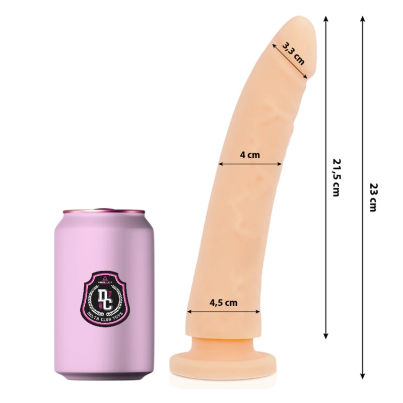 Delta Club Model Silikonowy 23 cm – anatomiczny, medyczny silikon, naturalny, łatwa pielęgnacja