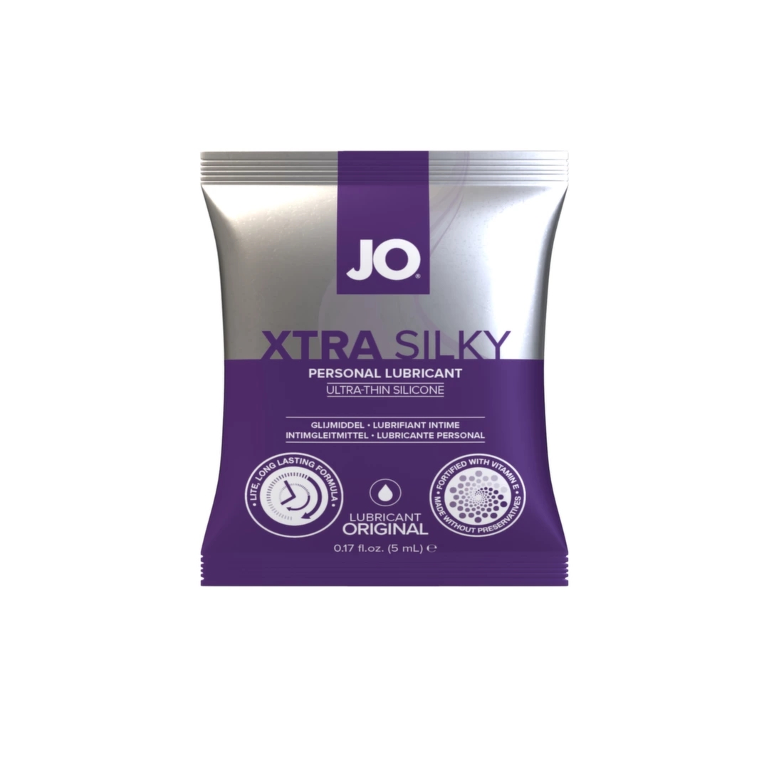 System JO Xtra Silky silikonowy żel intymny saszetka 5ml z witaminą E