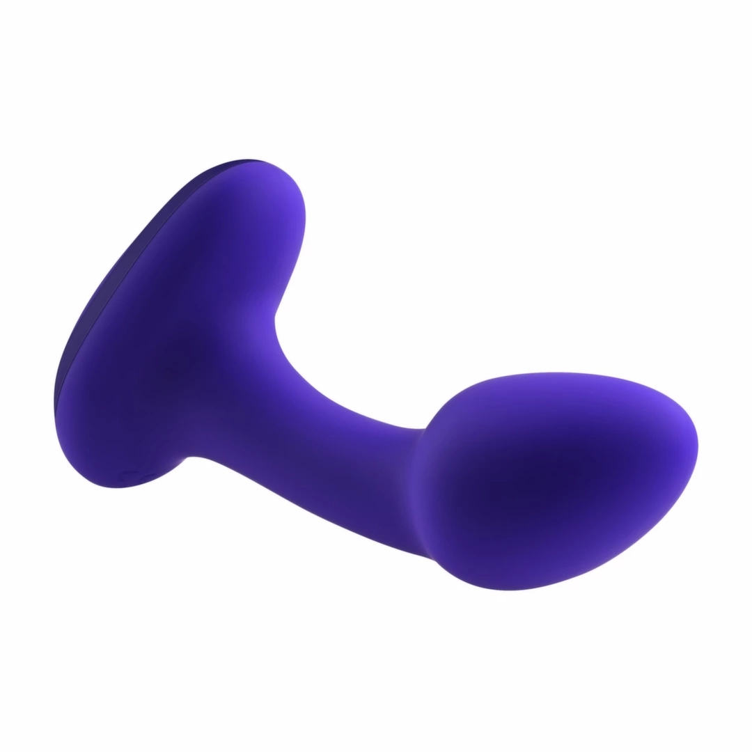 Evolved Novelties Anybody's Plug fioletowy – ergonomiczny model z falistą linią, silikon medyczny