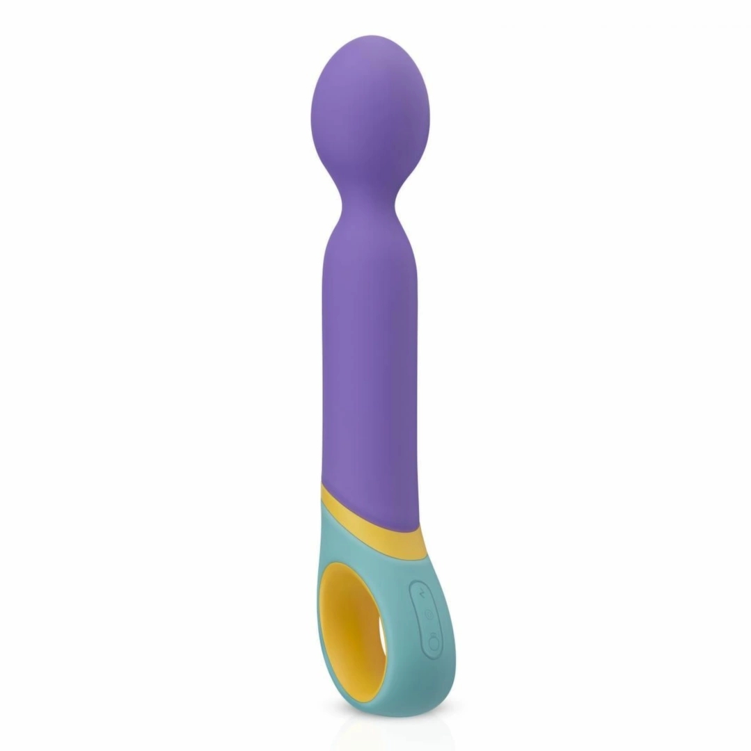 Base Wand Vibrator – Kolorowy masażer z 11 trybami wibracji, elastyczna głowica, USB