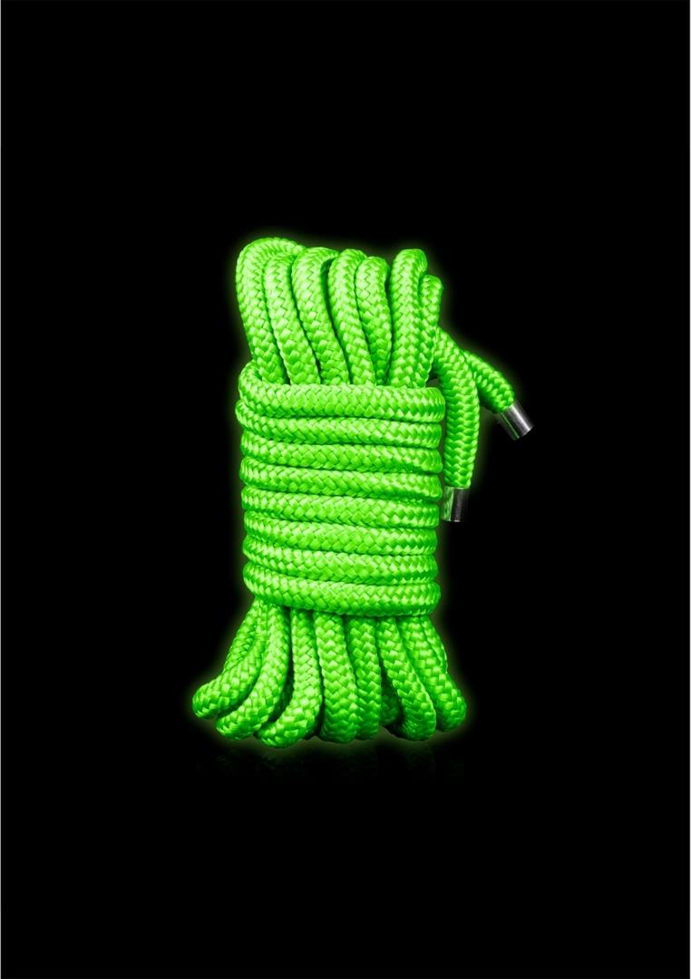 Ouch! Lina fluorescencyjna świecąca 5 m – Glow in the Dark, zielona, miękka przędza