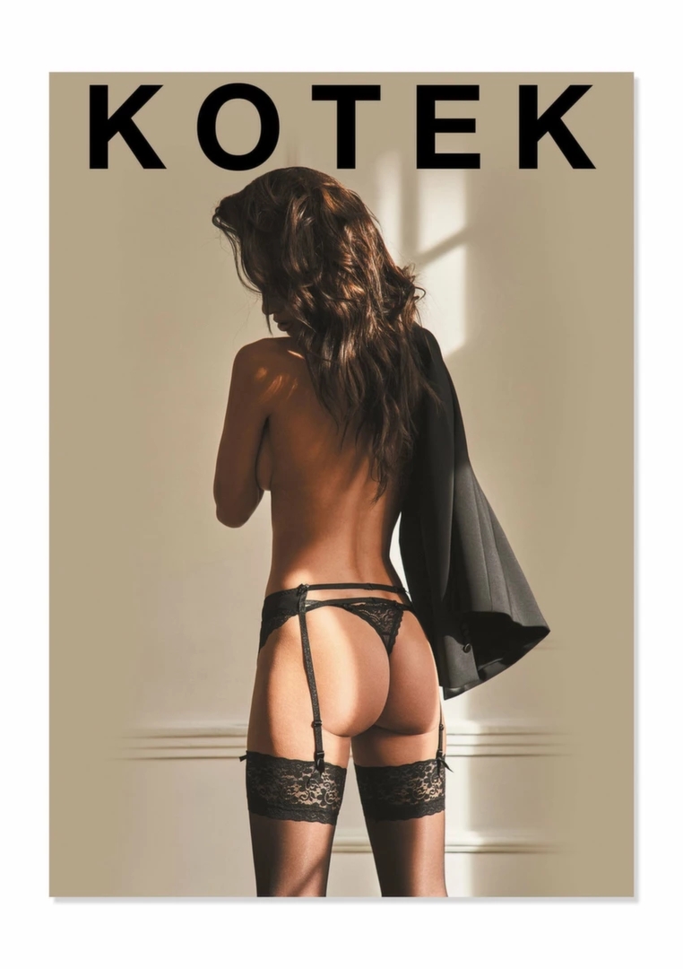 KOTEK Poster G002 & ST002 plakat dekoracyjny A2 z motywem kota, wysokiej jakości druk