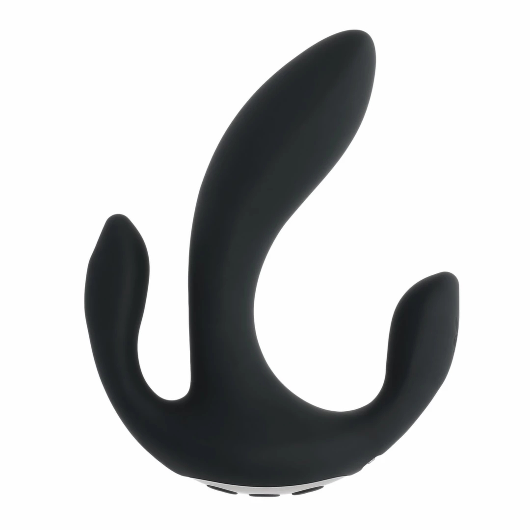 Playboy Triple Threat Black – wielofunkcyjny wibrator trójstrefowy z trzema silnikami