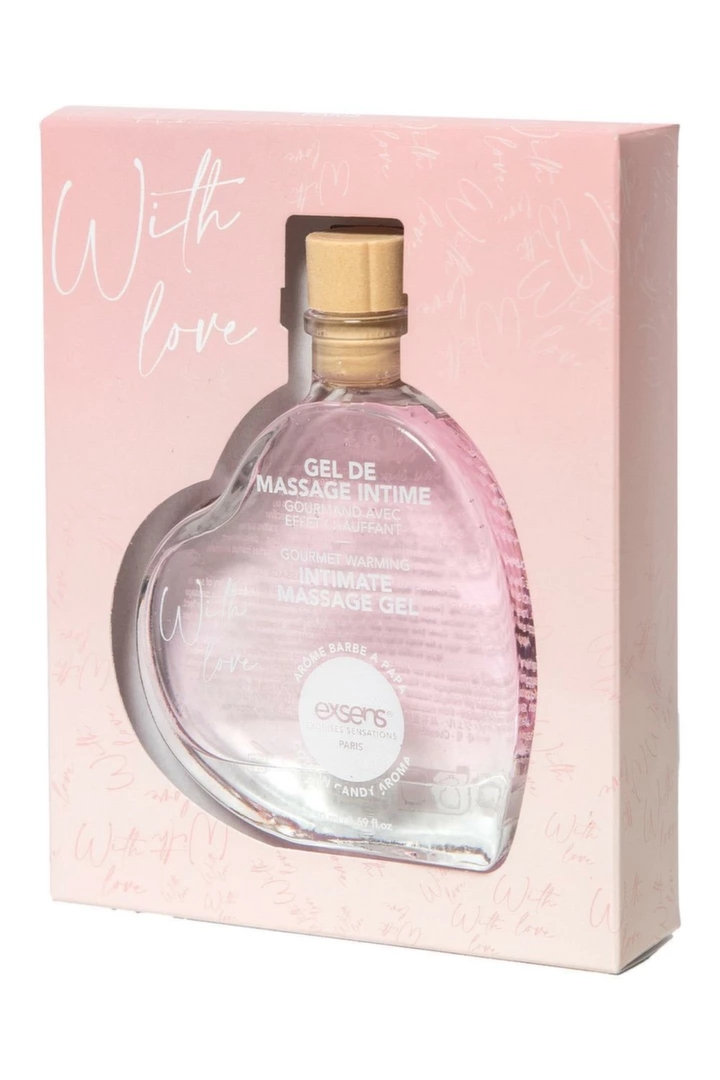 EXSENS With Love Cotton Candy żel do masażu 50ml – aromatyczny, naturalny, bez cukru