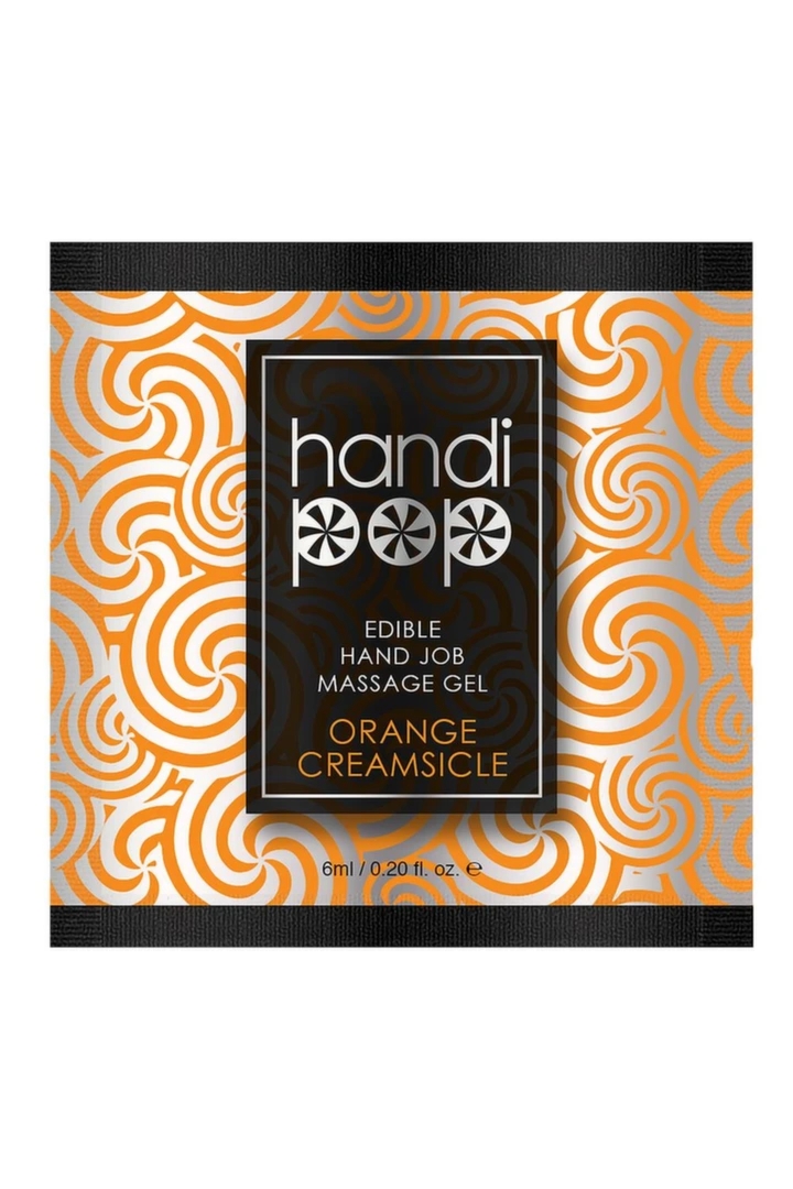 Sensuva HandiPop żel do masażu dłoni jadalny Orange Creamsicle 6 ml, owocowy aromat