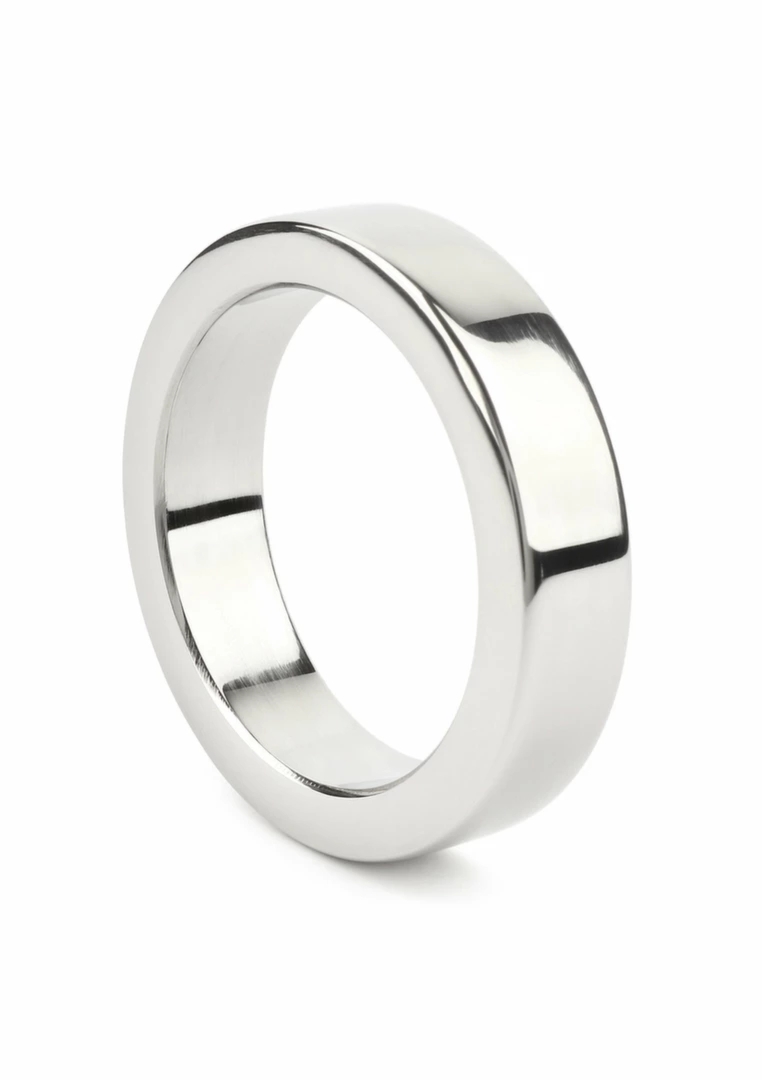 Mr. Steel Premium C-Ring stalowy 10mm x 35mm, minimalistyczny, polerowana stal