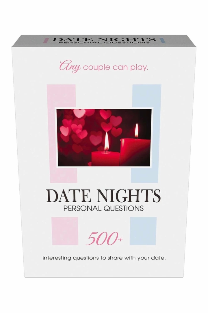 DATE NIGHTS Personal Questions – gra karciana z 500+ pytaniami dla par, neutralna płciowo