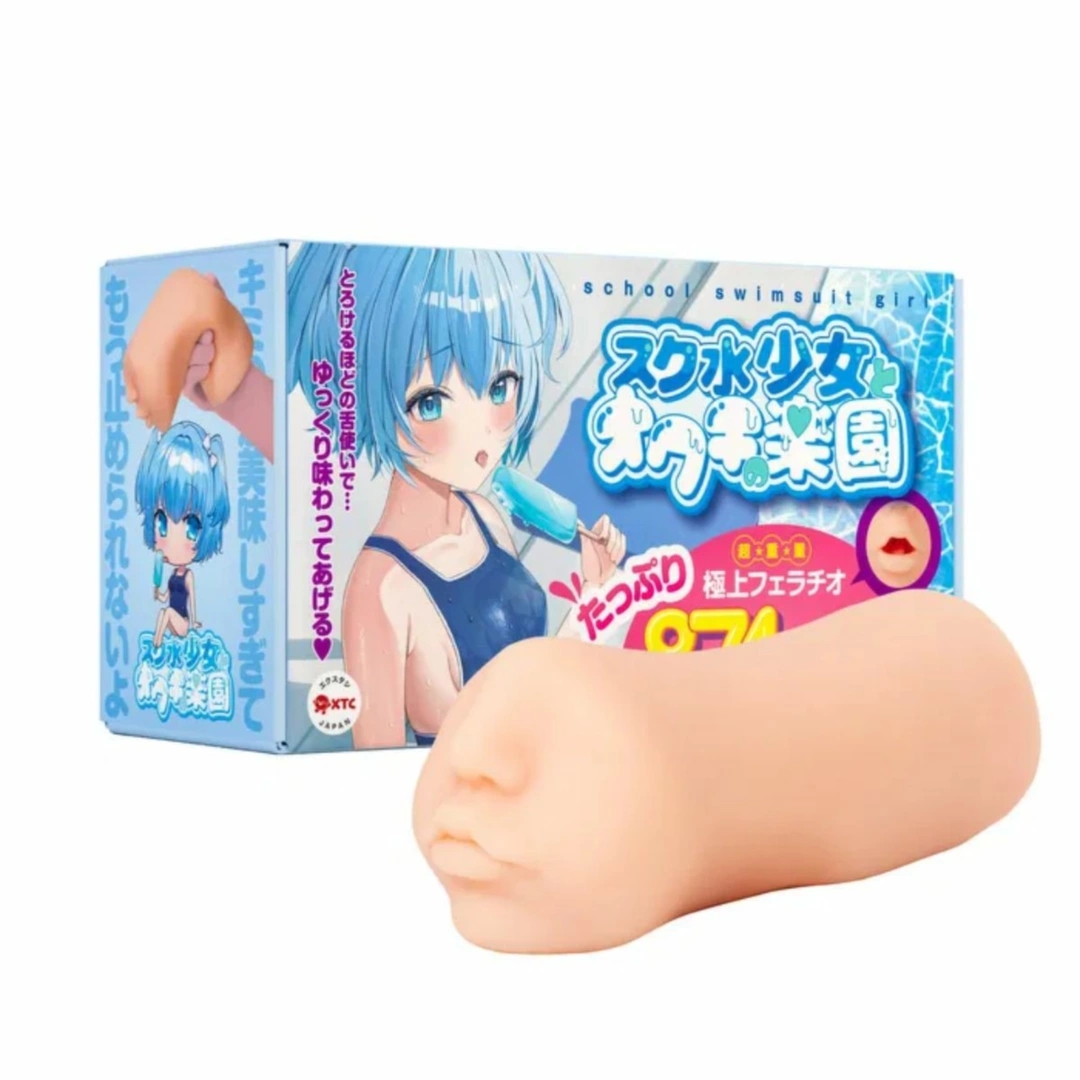 Seiraku Toys XTC Japan Swimsuit Girl – kompaktowy model ustny, anatomiczna tekstura, 4 strefy