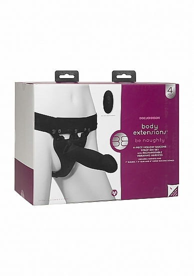 Wibrująca Przedłużka na Penisa -BE Naughty - Black -czarna 0801-05-BX